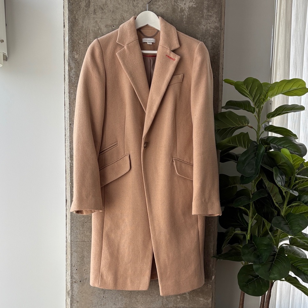 Topshop Camel Trench Coat